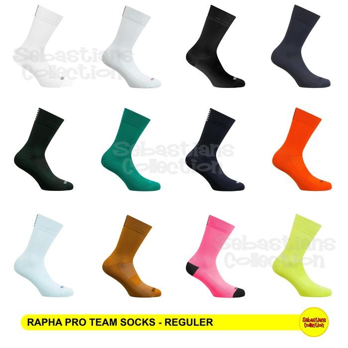 Pilihan- Rapha Pro Team Socks Reguler - Rapha Socks Original - Kaos Kaki Rapha
