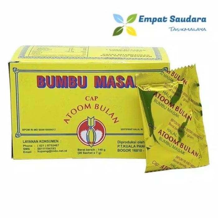 

Pilihan- 1 Pack Atom Bulan Bumbu Penyedap Khas Garut Gurih Isi 20 Pcs