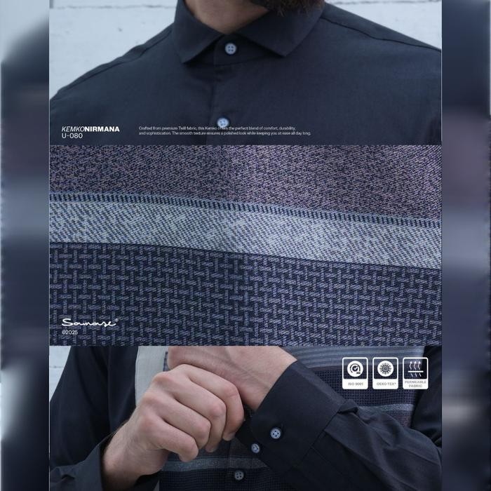 SAMASE U080 Kemeja Koko Nirwana Lengan Panjang