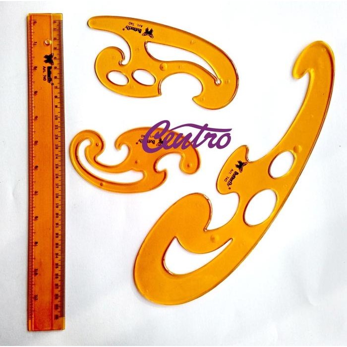 

Pilihan- Butterfly 4Pcs French Curve Drawing Set / Penggaris Kurva
