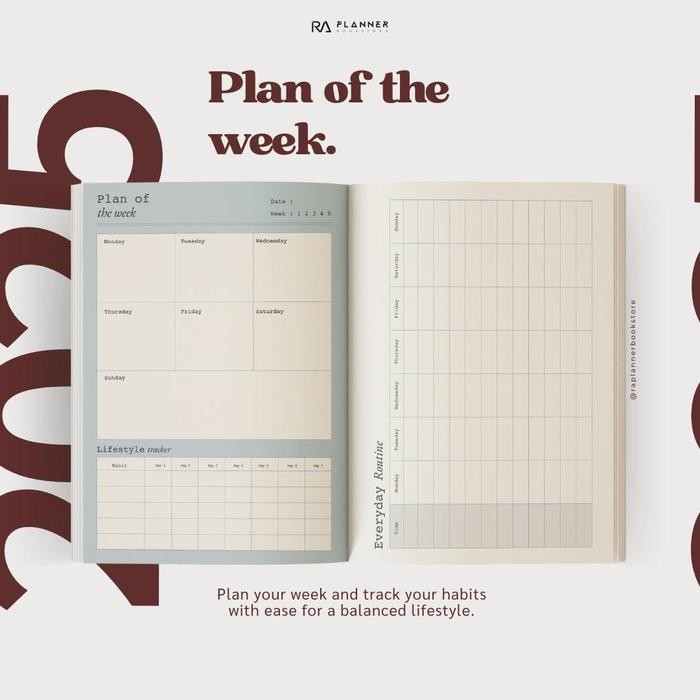 Pilihan- Planner 2025 Planner 365 Ramadhan Tracker Ibadah Tracker