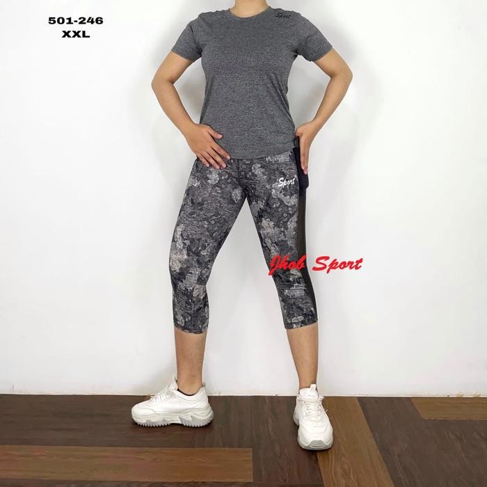 Pilihan- Setelan Jumbo Olahraga Wanita/Baju Senam Jumbo Aerobik/Baju Olahraga Setelan Zumba