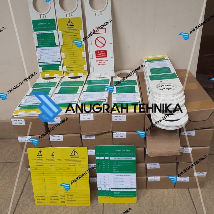 Pilihan- Scaffolding Tag Murah Scaffolding Tag Pvc