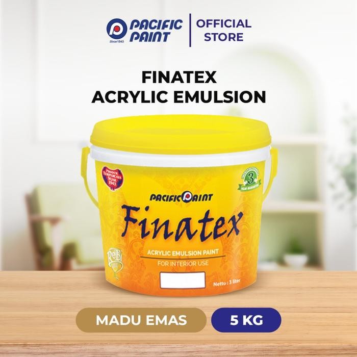 Finatex Acrylic Emulsion-Cat Dinding Interior- MADU EMAS-5kg