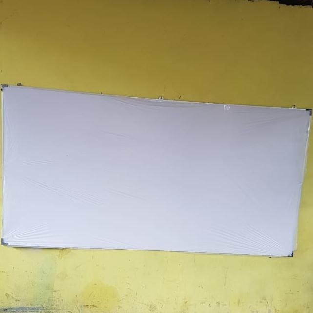 

whiteboard non magnetik 120x240 cm double face gantung