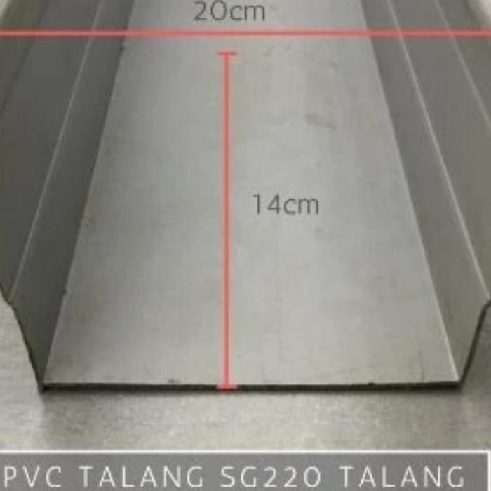 Talang Air Per Meter PVC Kotak SG 220 8" 8 Inch
