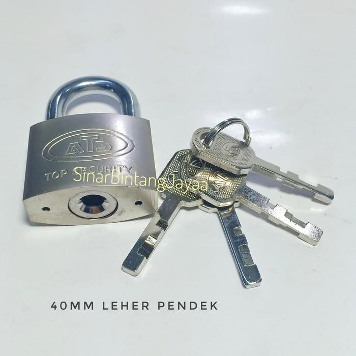 ATS KUNCI GEMBOK 40MM LEHER PENDEK /KUNCI GEMBOK 40MM ATS LEHER PENDEK