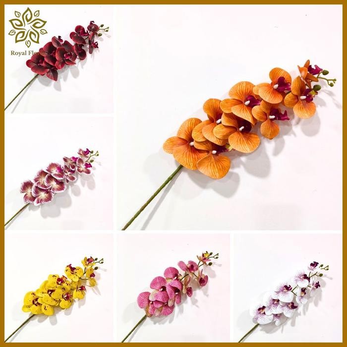 Anggrek Latex Jumbo /Bunga Anggrek Latex Premium/Bunga Hias Dekorasi (NK-285)