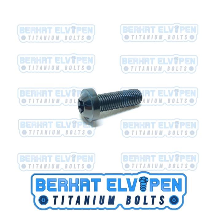 Baut Titanium BIG HEAD M8x30 Drat 12 Panjang 30mm 3cm