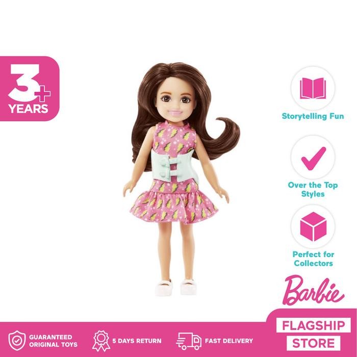 MJ Barbie Chelsea Skoliosis with Pink Dress Doll - Mainan Boneka Anak
