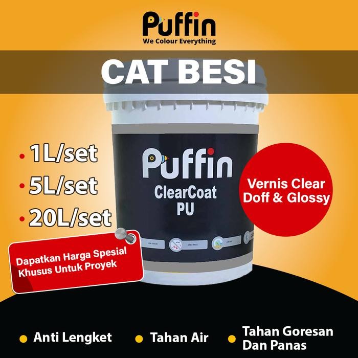 Cat Vernis Puffin PU Clear Coat Gloss / doff - vernis cat PU cat NC