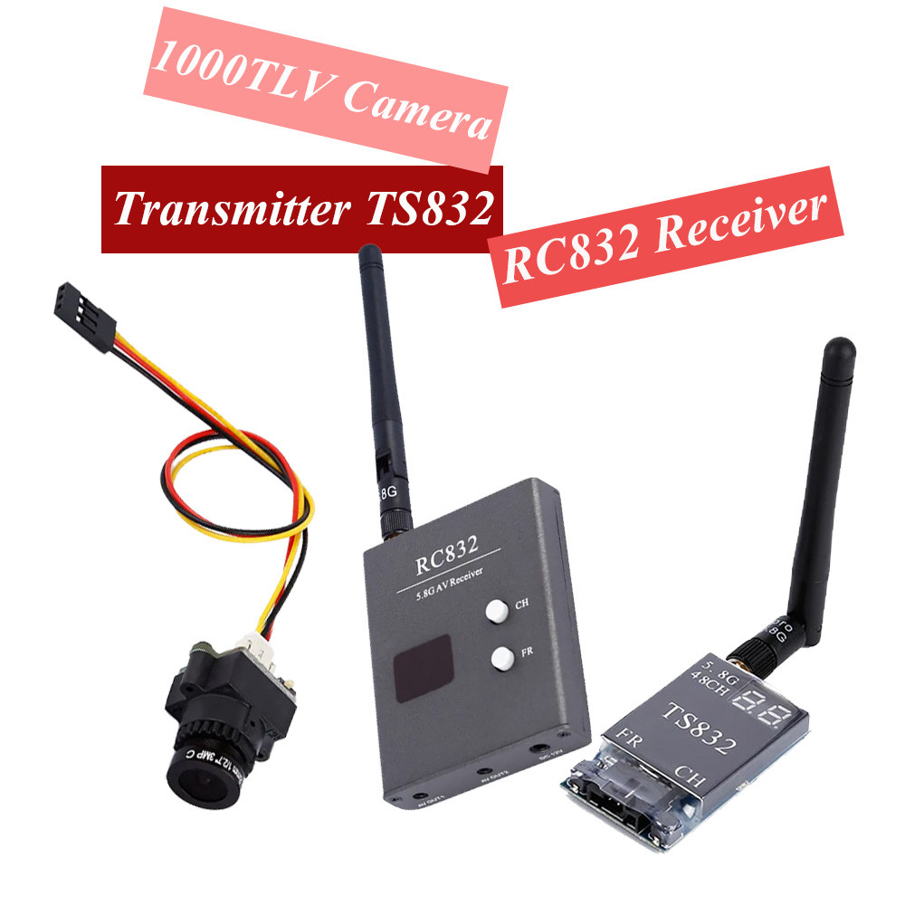 48CH 5.8G 600MW quadcopter with 5km wireless transmitter TS832 receiver and RC832/RC832H and 1000TVL
