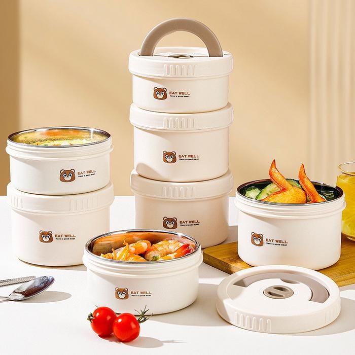 Terlaris lunch box tempat bekal makanan Kotak sekolah Makan Siang Multi-lapis Portabel untuk Pekerja