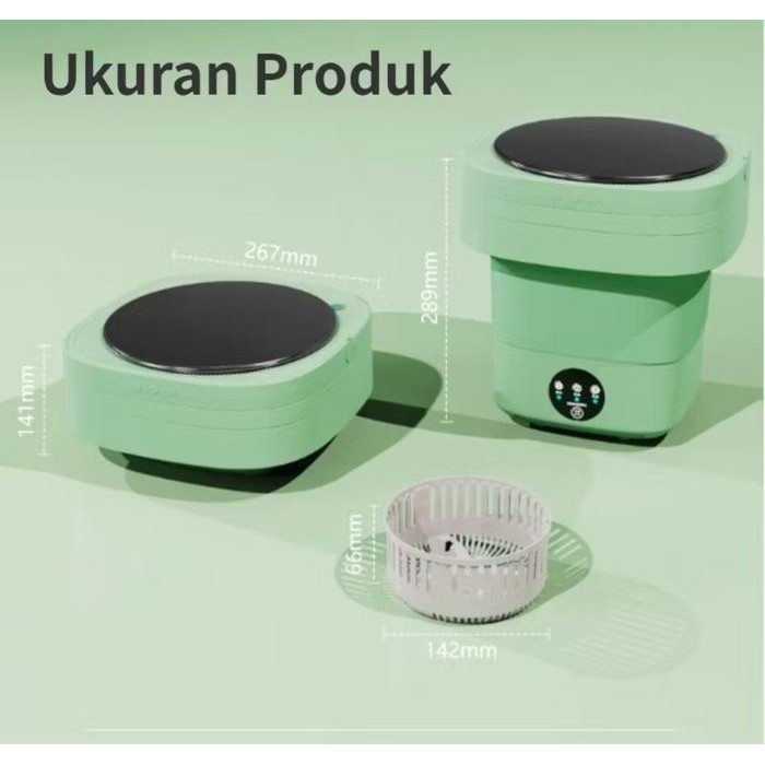 Mesin Cuci Mini Dengan Pengering Kecil Lipat Mesin Cuci portable Ringan Mesin Cuci Binatu Perjalanan