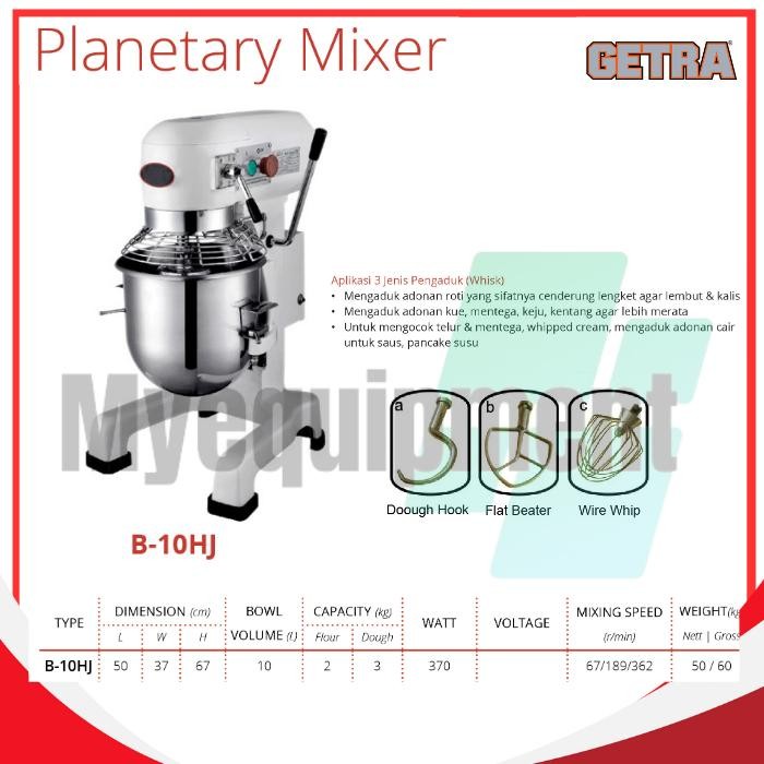 PLANETARY MIXER GETRA B-10HJ