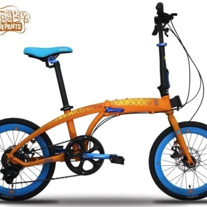 Sepeda Lipat 16 Inch Maximo Cyclo Piegare Tx 7 3.0 Spongebob Edition