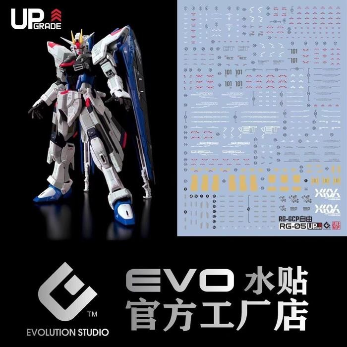 RG FREEDOM GUNDAM VER. GCP WATER DECAL EVO SIMP DECAL