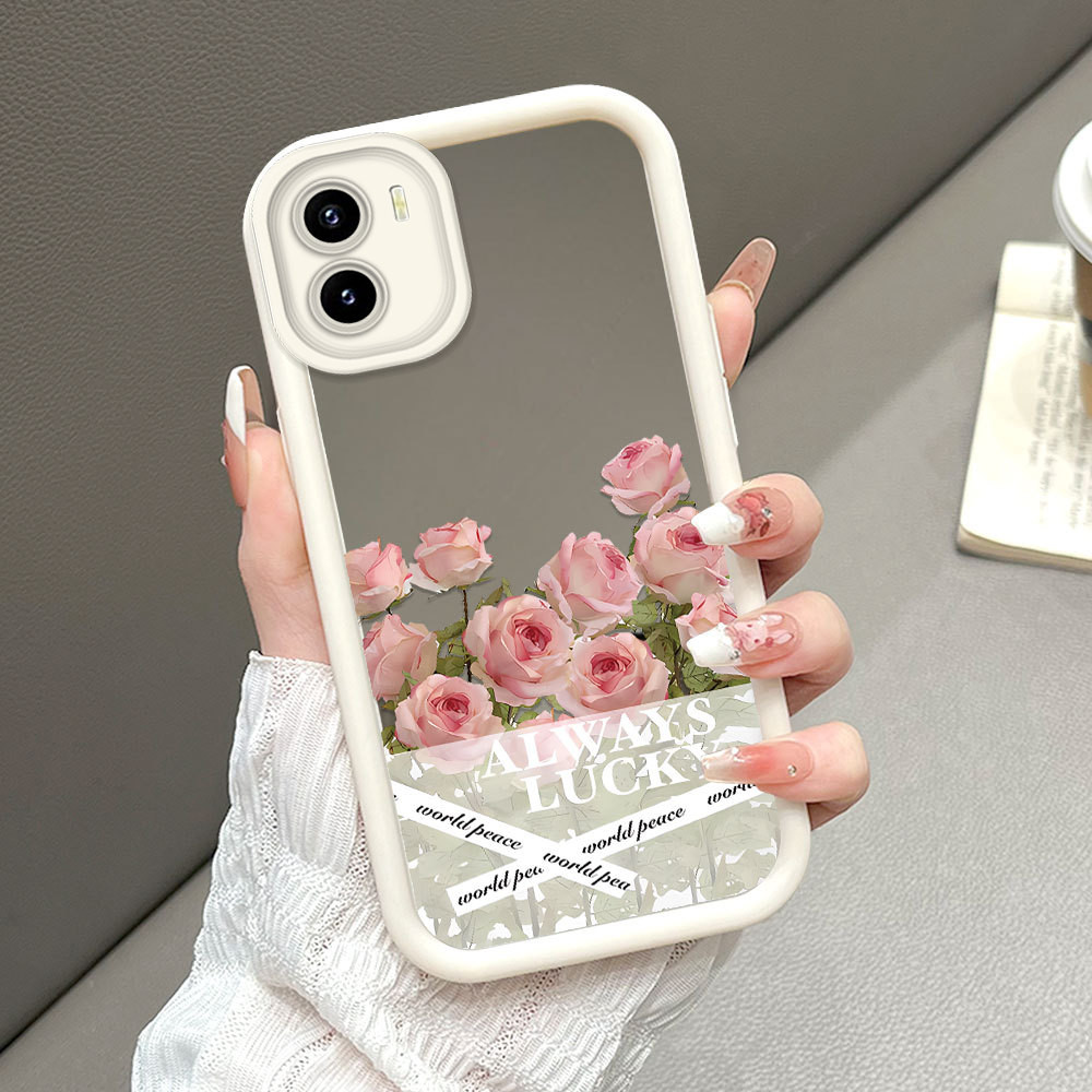 Casing Hp Untuk VIVO Y15S Y01 Y01A Y15A Y15C Cermin Softcase Case Phone Kesing Kupu 1261 JZ