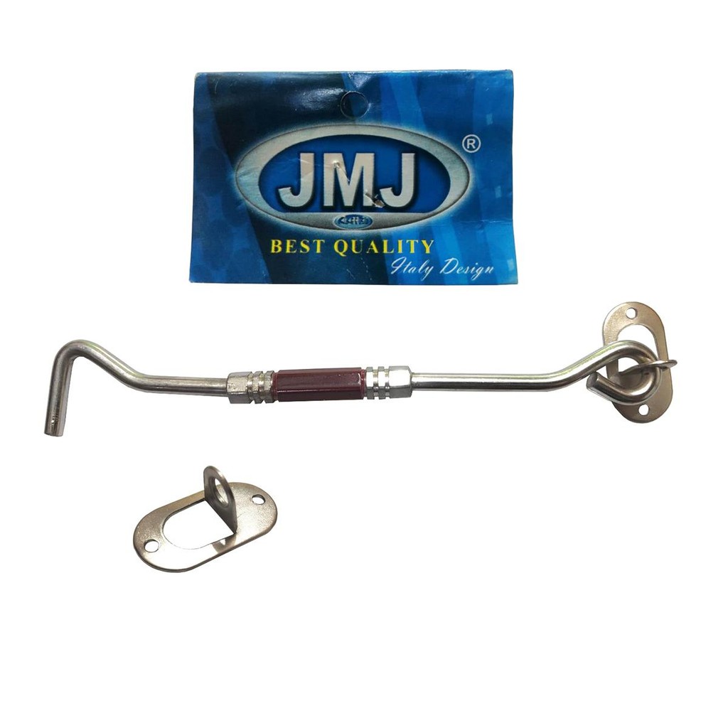 Hak Angin Segi Enam Kotak 8" Inci Mahoni Jmj Cantolan Jendela Lamskar Ramskar Cantolan Pengait Penah