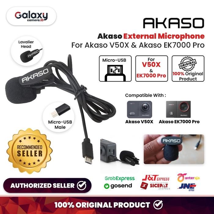 HOT SALE Akaso External Microphone USB For Akaso V50X & EK7000 Pro Mic Original