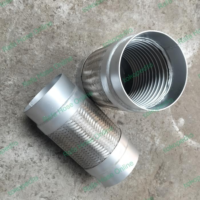Flexible Knalpot Universal 4 Inch X 50Cm Total, Pipa5Cm Besi