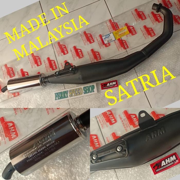 Knalpot Ahm Satria 2 Tak / Knalpot Ahm Malaysia Original Satria Hiu Satria 120 / Knalpot Standar