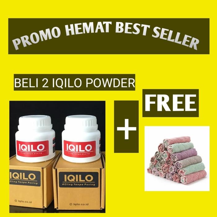 Pembersih Stainless Sakti Iqilo Powder Free Kain Lap Microfiber