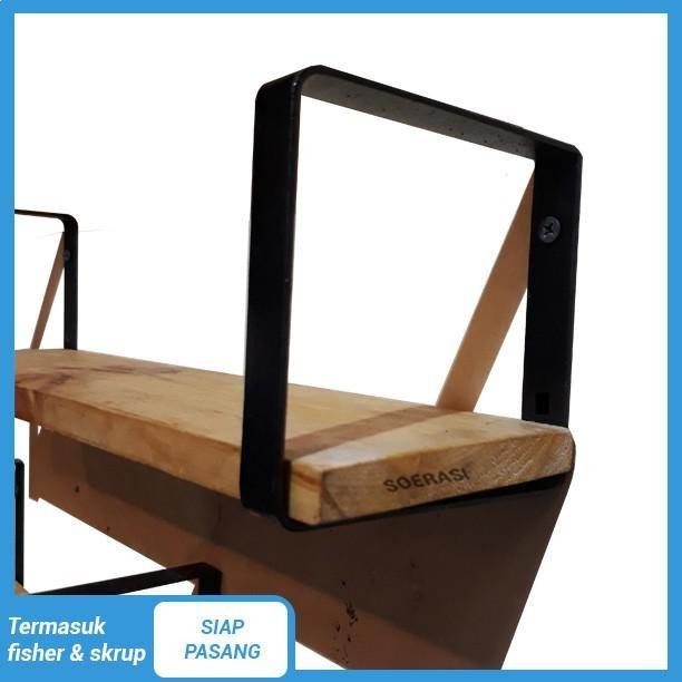 Rak Besi Dinding Rak Buku Minimalis Rak Bumbu Dapur