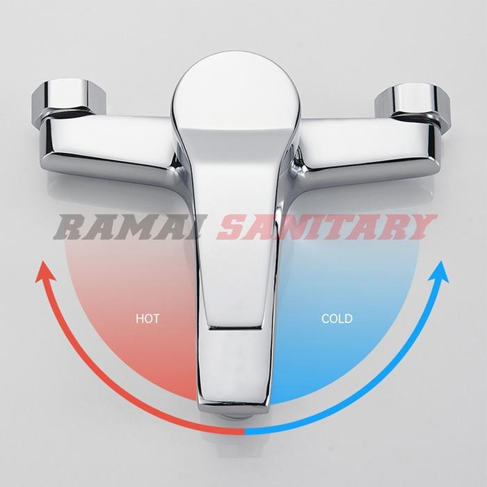 Paloma Corner - Keran Mixer Panas Dingin Kran Shower Bathtub