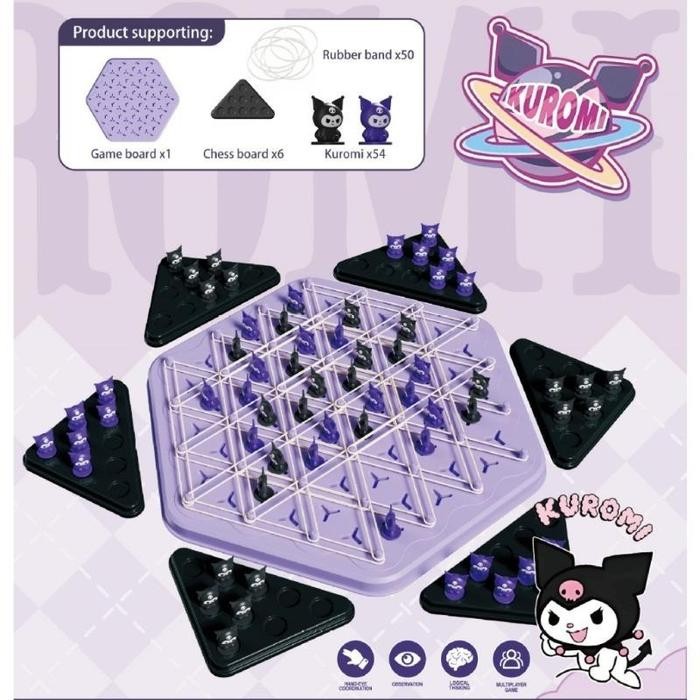 STOK TERBATAS  CODCHAIN TRIANGLE MULTIPLAYER PUZZLE BOARD GAME PUZZLE SEGITIGA CATUR RANTAI