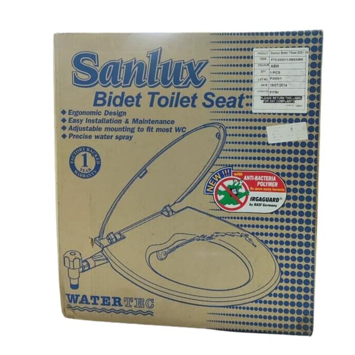 New WATERTEC Dudukan Closet Toilet Bidet Seat Sanlux FTS E02011 Seat Cover Kloset Penutup Closet