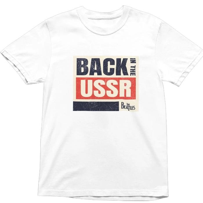 Kaos Vintage Retro Back In The Ussr Beatles