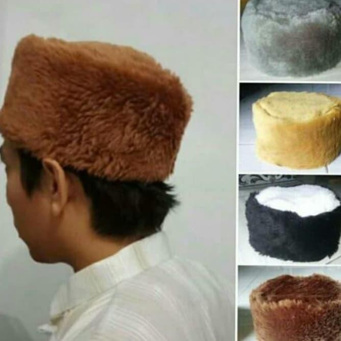 ORIGINAL Kopiah Bulu - kopiah maiyah bulu - peci maiyah bulu - kain bulu READY STOCK