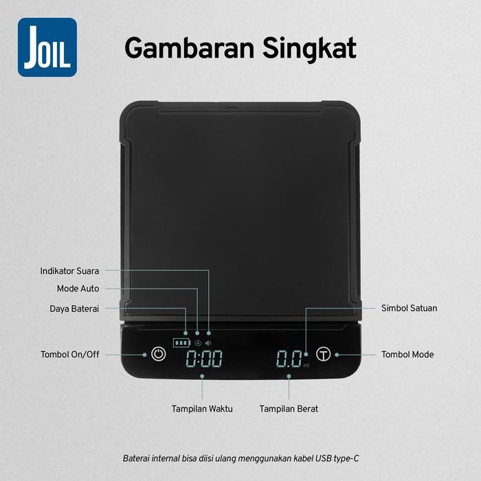 Bisa Gosend Joil Bundle Mesin Kopi Espresso & Timbangan Kopi Digital D11C