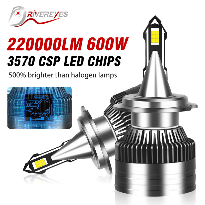 H7 H11 H4 LED Headlights 220000LM 600W Canbus HB3 9005 6000K H8 HB4