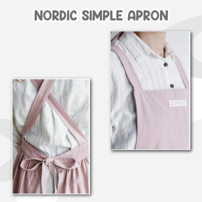 Nordic Simple Apron / apron / celemek korea