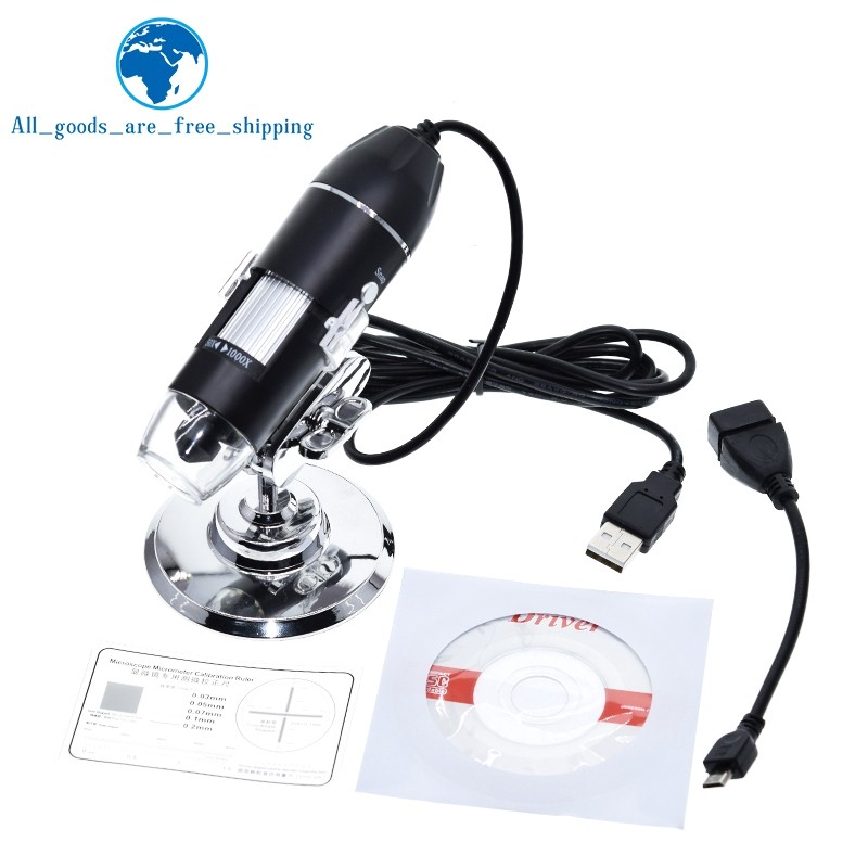 1000X HD digital USB microscope electronic microscope Camera video microscopeUSB Magnifier +calibrat