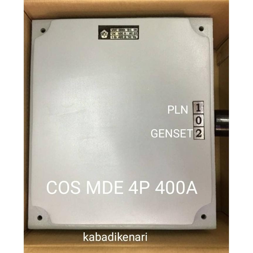 New Ohm Saklar 4P 400A Mde Cos Change Over Switch Pln Genset Panel Box Gz Terlariss 