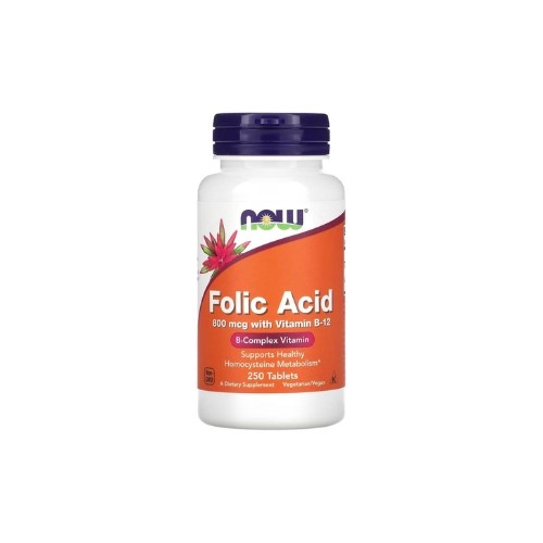 Now Folic Acid 800Mcg @250 Tab