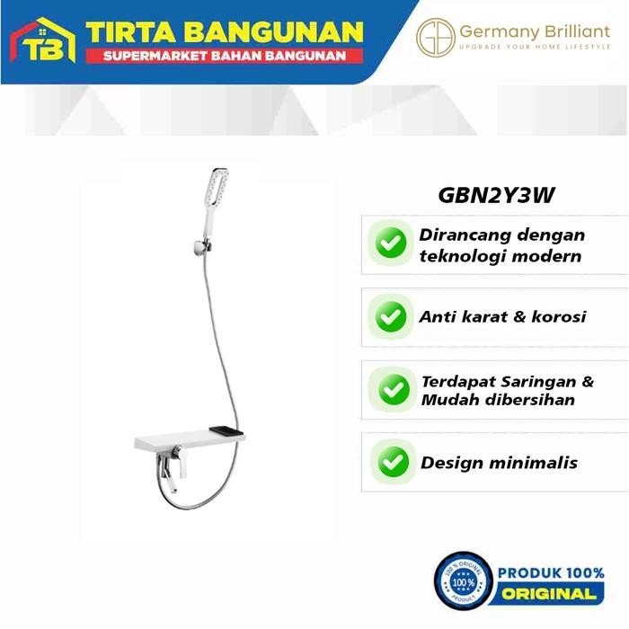 TERMURAH GERMANY BRILLIANT GBN2Y3W SINGLE LEVER SHOWER MIXER / HAND SHOWER M READY STOCK