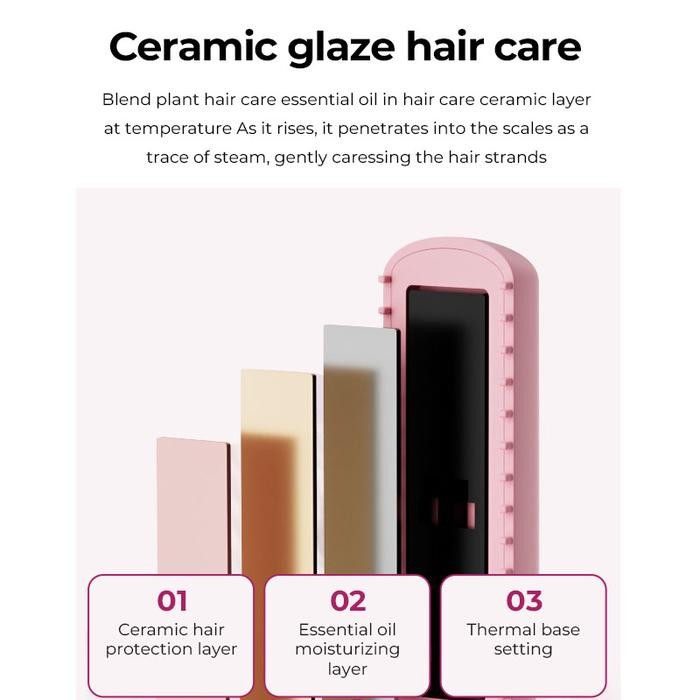 Philipskwok ChoiceSTYPRO Wireless Hair Straightener - Catokan Rambut Portable Wireless Multifungsi