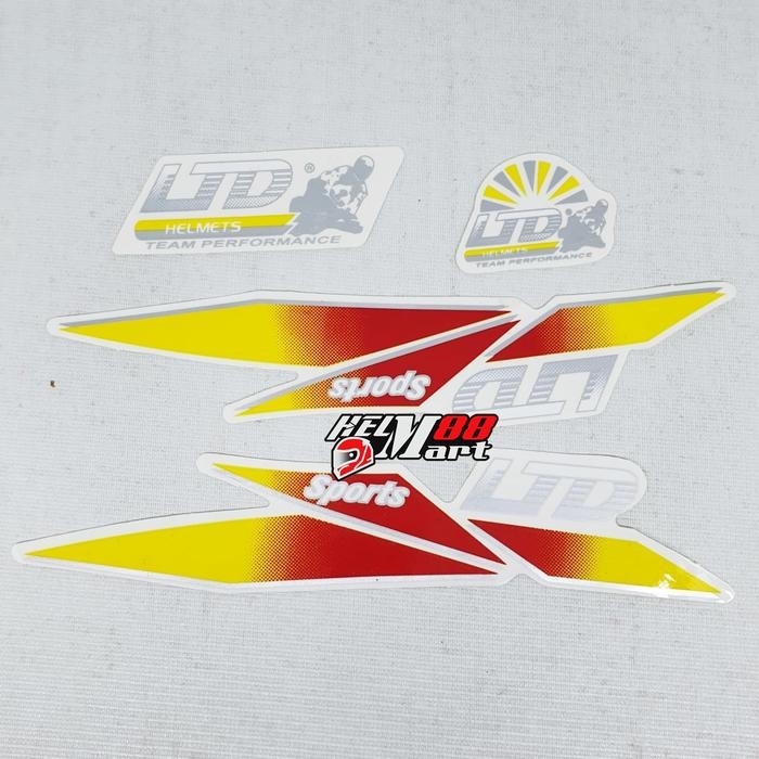 ASLI Stiker helm LTD stiker set untuk helm Stiker LTD Sport READY STOCK