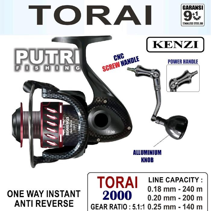 Kenzi Torai Reel 2000 3000 4000 5000 6000 Power Handle Toray Best Seller