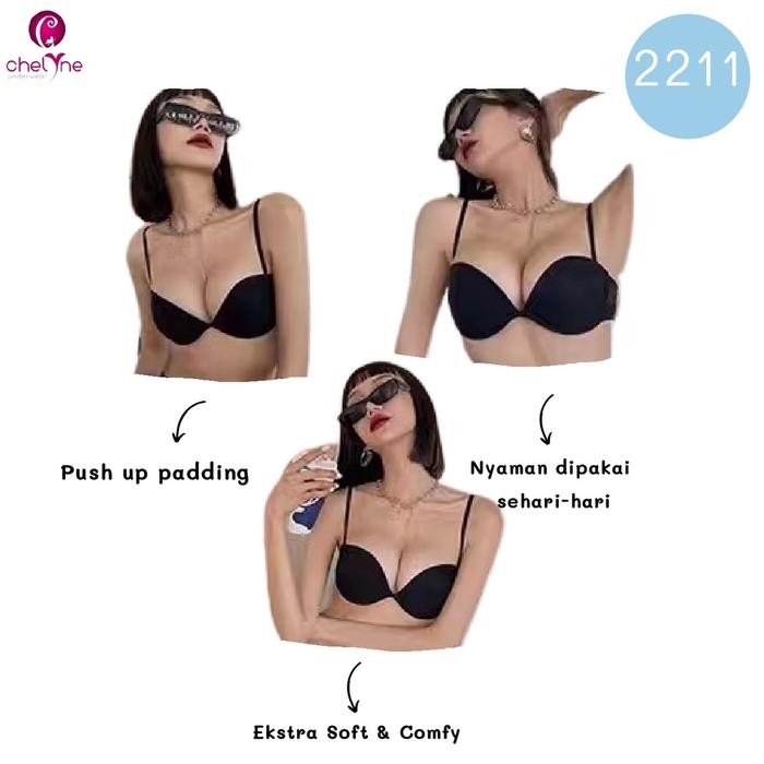 Chelyne BH Seamless 2211 Push-Up T-Shirt Bra dengan NON-SLIP DESIGN
