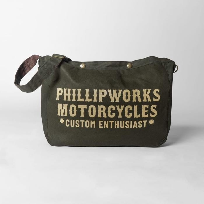 WAIST BAG PHILLIP WORKS OLIVE MESSENGER TAS SELEMPANG ORIGINAL PW
