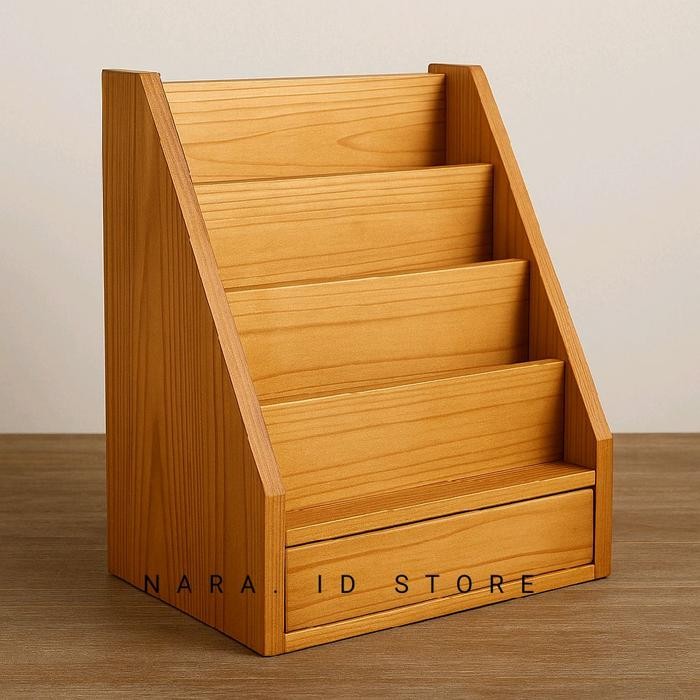 Rak Display Etalase Kayu Untuk Bungkus Produk Kecil / Retail