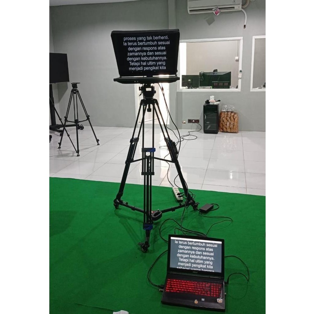 focx- Teleprompter Lokal Dianmitra Dm -19 /Kaca 24 Inchi , Monitor 19 Inchi