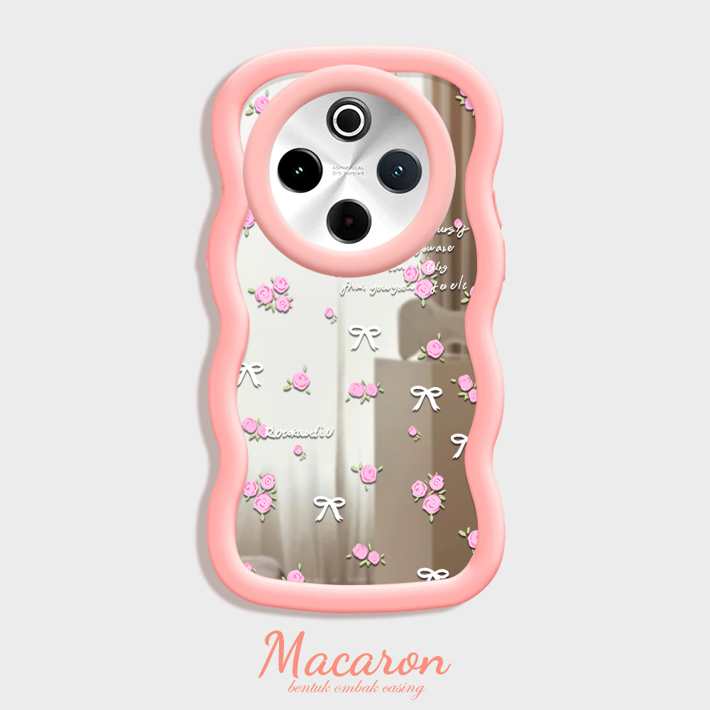 Casing Hp Untuk VIVO iQOO Z10 T4 5G Mirror Cassing Phone Berbagai Warna Case Mode Bunga Kesing MKL 4