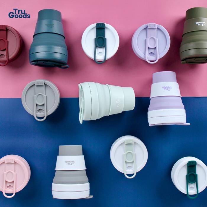 Foldable Cup Premium Tru Goods / Gelas Kopi Lipat 475 ML - Cup