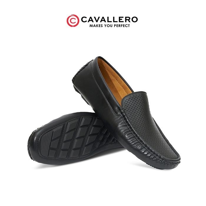 rwci- Sepatu Pria Casual Loafers Cavallero Winsgrey Black Flat Shoes
